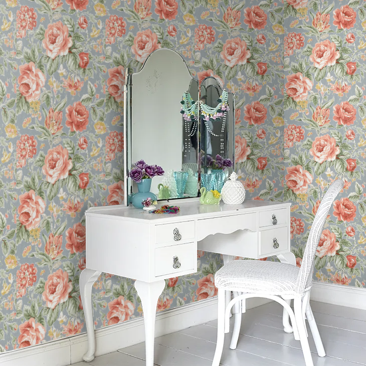 壁紙 ローラアシュレイ 122753 Wild Roses ワイルドローズ