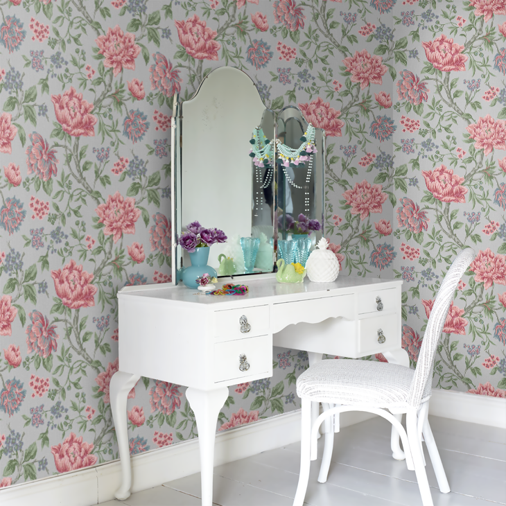 壁紙 ローラアシュレイ 113408 Tapestry Floral タペストリー フローラル