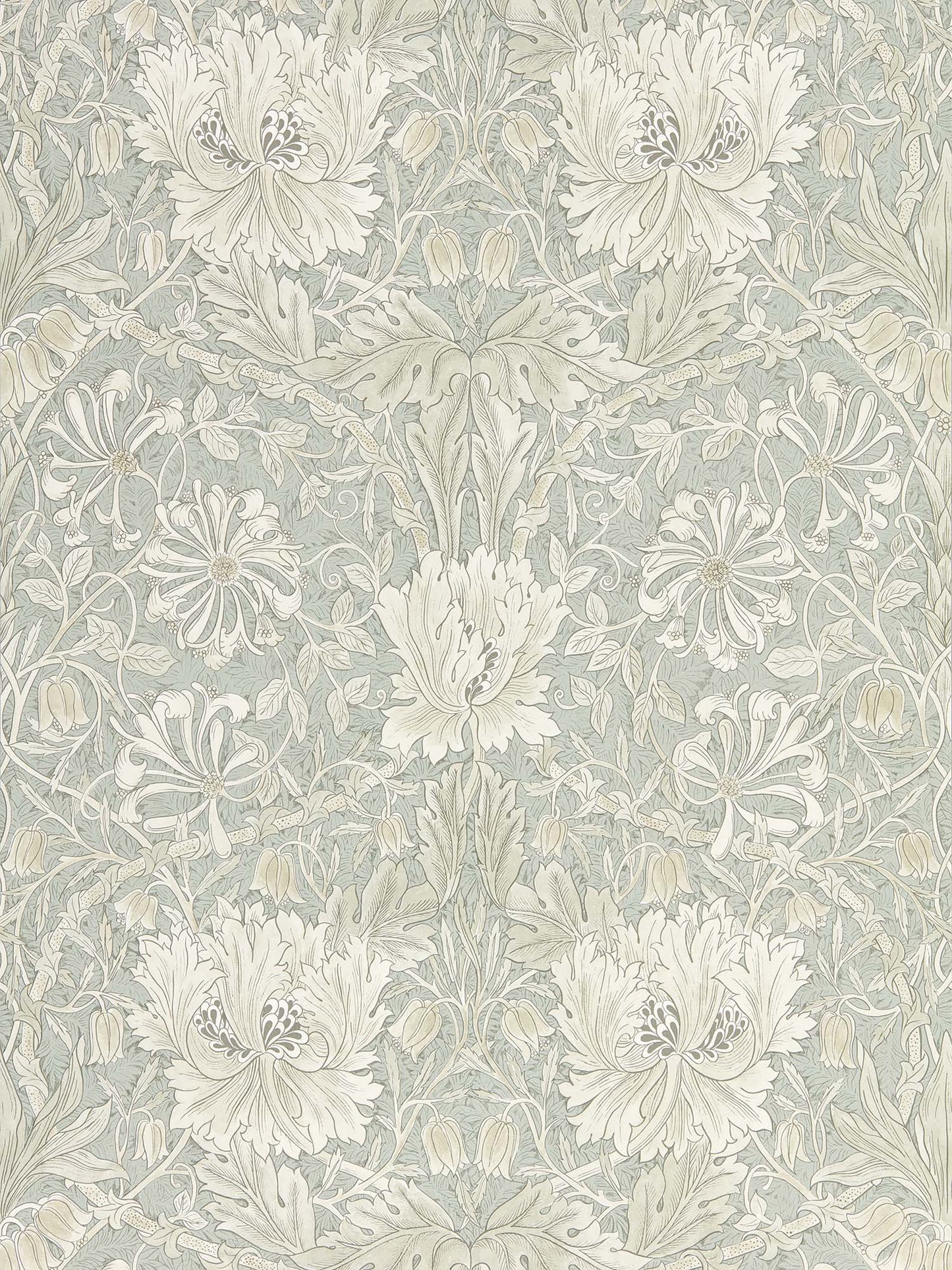 ウィリアム モリス 壁紙 Pure Honeysuckle & Tulip 品番:216523,216524,216525, 216526 PURE MORRIS NORTH