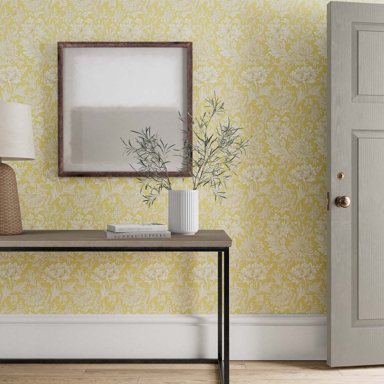 ウィリアム モリス 壁紙 Chrysanthemum Toile SIMPLY MORRIS 品番:217068,217069,217070