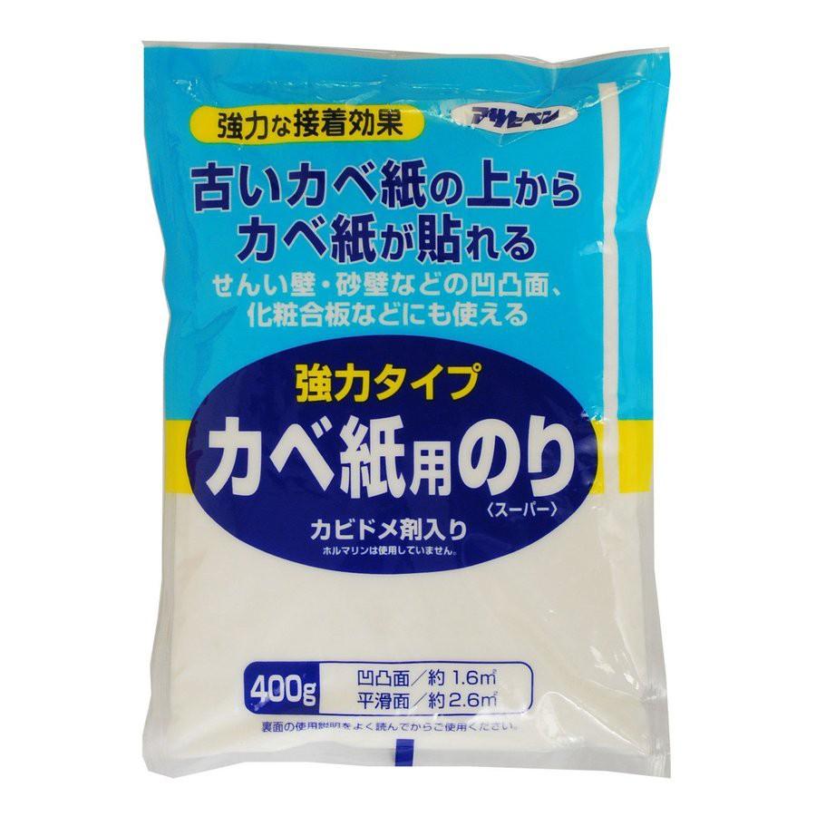 強力タイプ壁紙用のり 400g アサヒペン