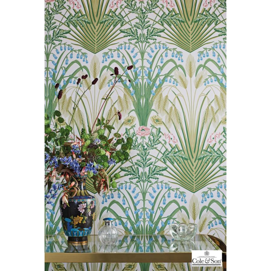 庭園 ガーデン イギリス 英国 植物 花柄 ボタニカル Cole&Son コール&サン 貼り換え リノベ DIY 自分で 不織布 テシード 短納期