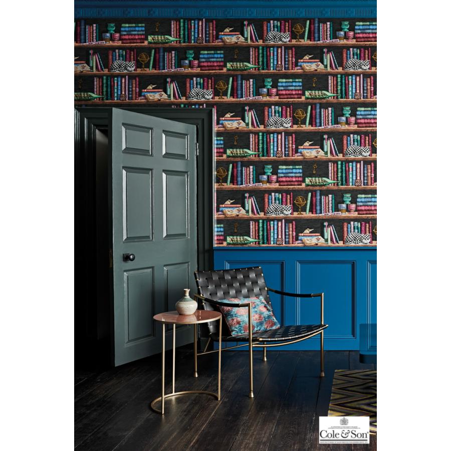 本棚柄 ブックスタンド 洋書柄 イタリア フォルナセッティ Cole&Son コール&サン 114/13025 テシード