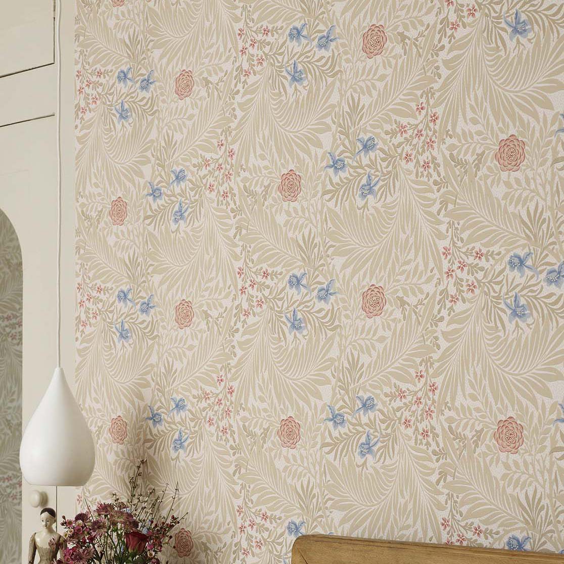 ウィリアム モリス 壁紙 Larkspur MORRIS Archive Collections Ⅱ William Morris 品番:212556,212557,212558 ラークスパーヒエンソウ
