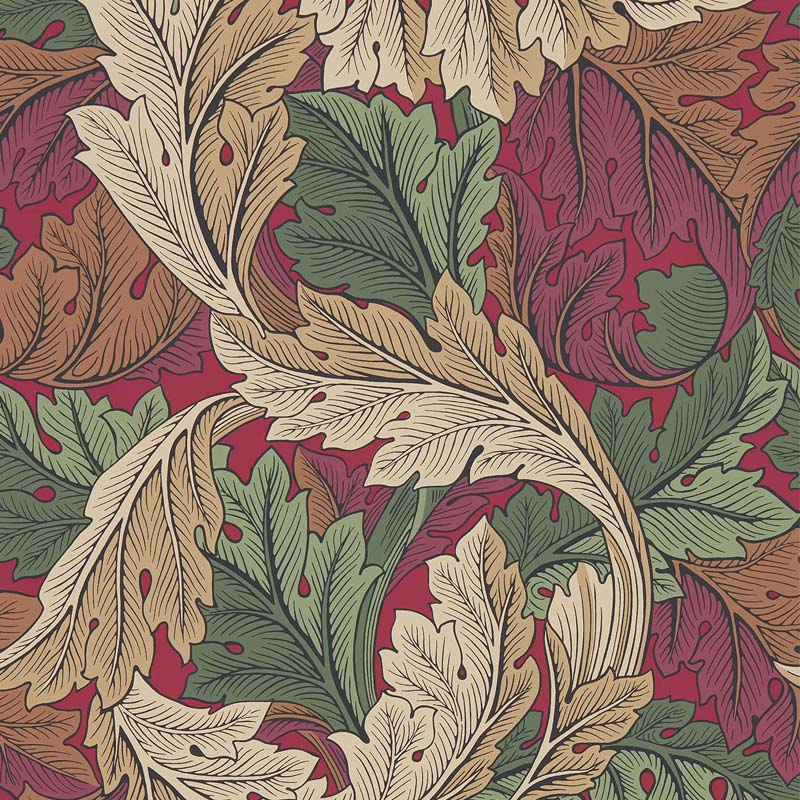 壁紙 Acanthus アカンサス 品番:216439,216440,216441,216442 MORRIS ARCHIVE IV