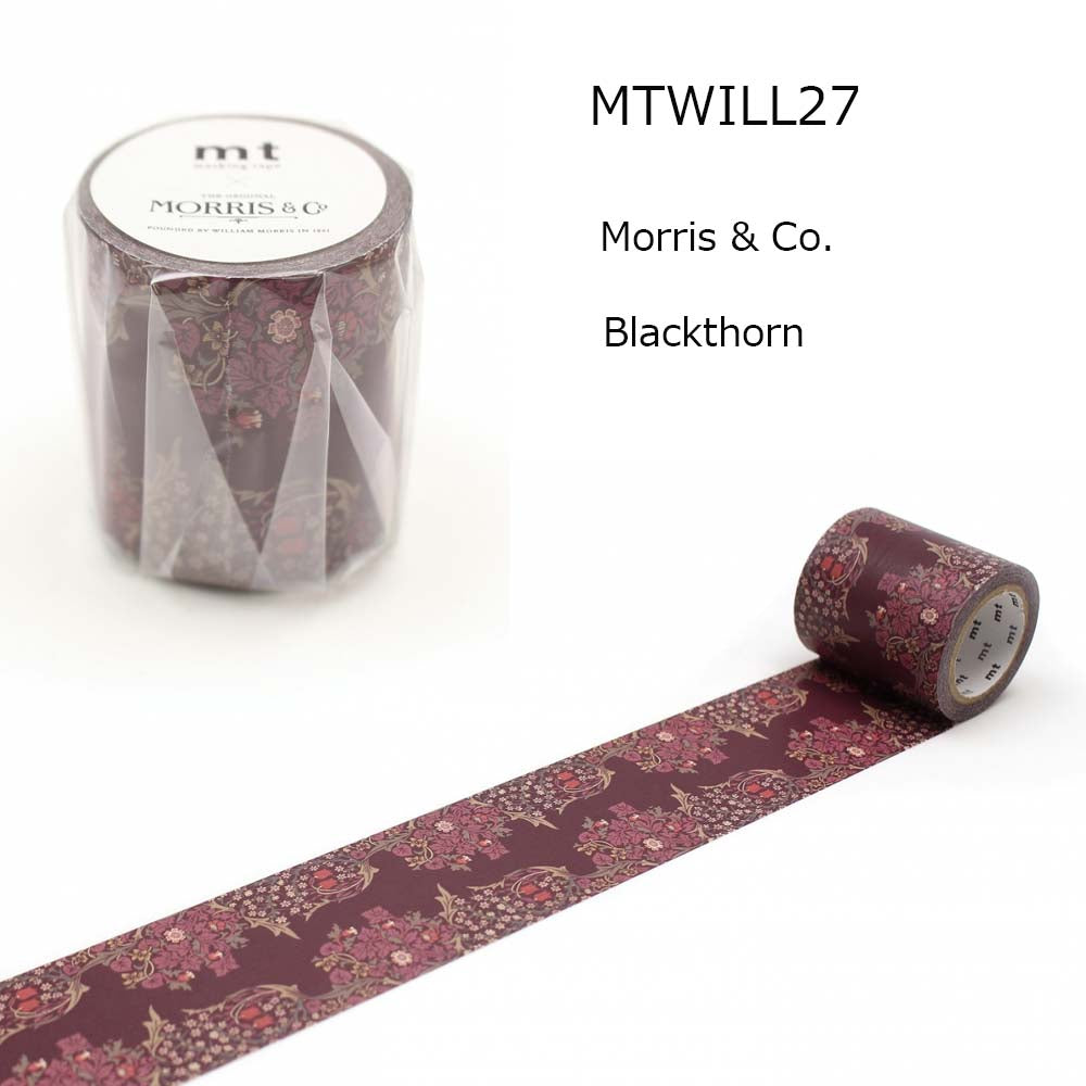 カモ井加工紙 マスキングテープ mt ウィリアム・モリス柄 幅50mm×7m