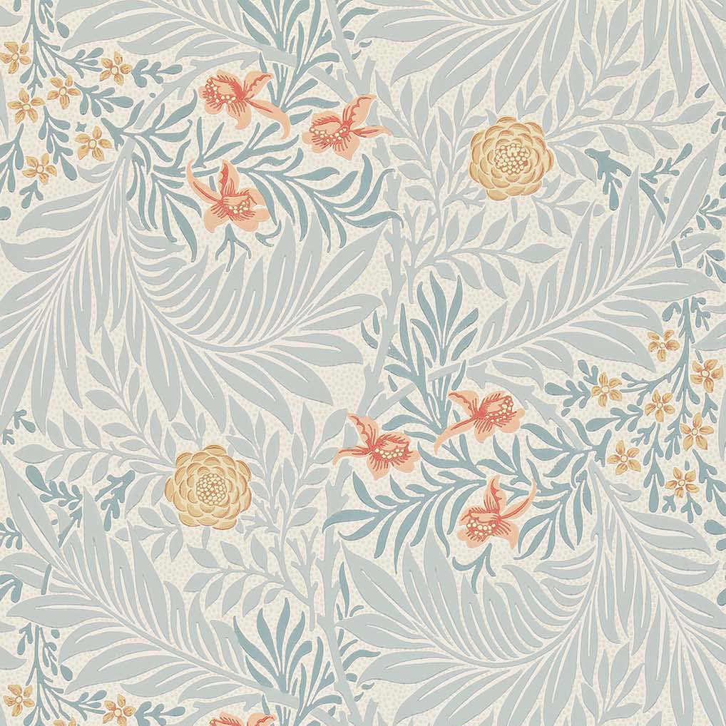 ウィリアム モリス 壁紙 Larkspur MORRIS Archive Collections Ⅱ William Morris 品番:212556,212557,212558 ラークスパーヒエンソウ