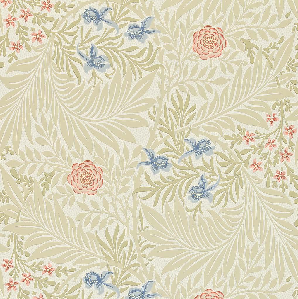 ウィリアム モリス 壁紙 Larkspur MORRIS Archive Collections Ⅱ William Morris 品番:212556,212557,212558 ラークスパーヒエンソウ