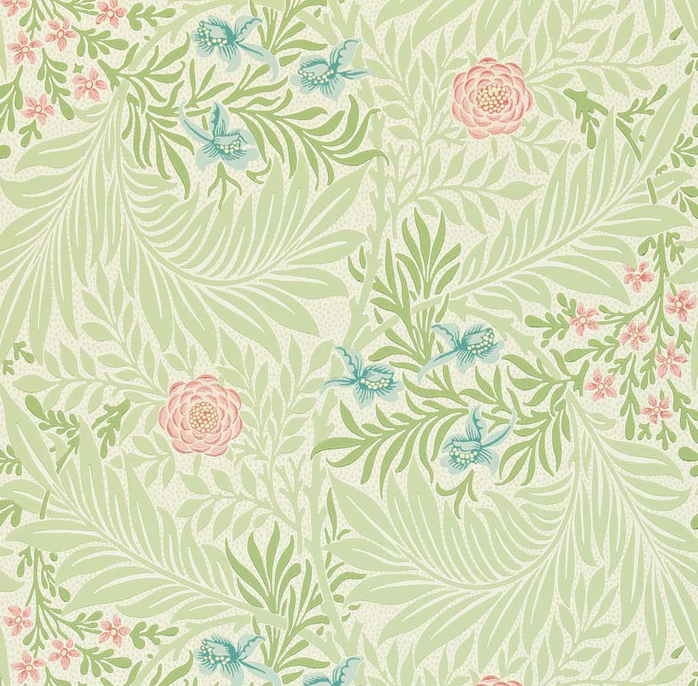 ウィリアム モリス 壁紙 Larkspur MORRIS Archive Collections Ⅱ William Morris 品番:212556,212557,212558 ラークスパーヒエンソウ