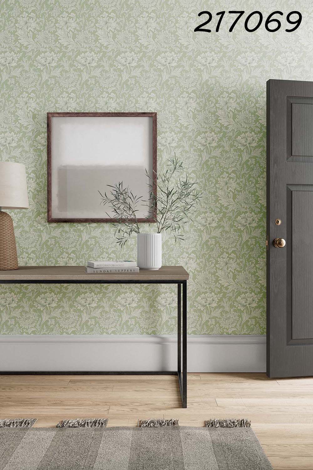 ウィリアム モリス 壁紙 Chrysanthemum Toile SIMPLY MORRIS 品番:217068,217069,217070