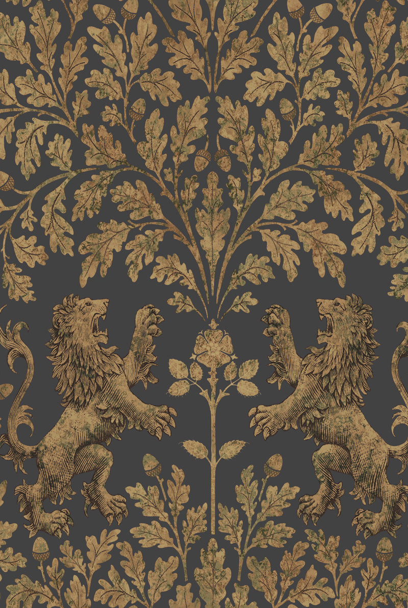 英国王室 ライオン ゴージャス 植物 ホテル Cole＆Son コール&サン 貼り換え リノベ DIY 自分で 不織布 テシード 短納期