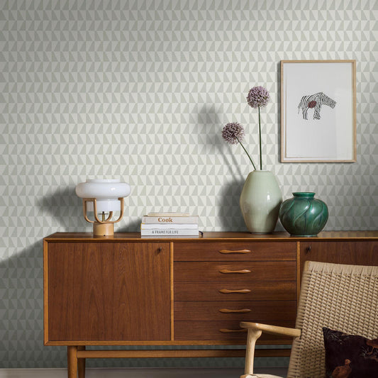 壁紙 アルネ ヤコブセン TRAPEZ 幾何学模様 グラフィック 品番：SBT-1778、SBT-1779