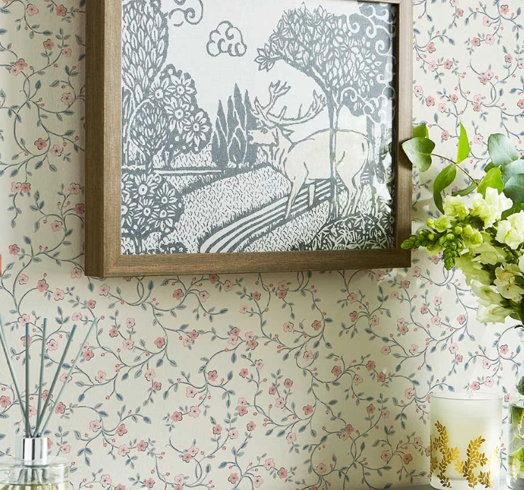 カットサンプル 壁紙 ローラアシュレイ サイズ約B5～A4