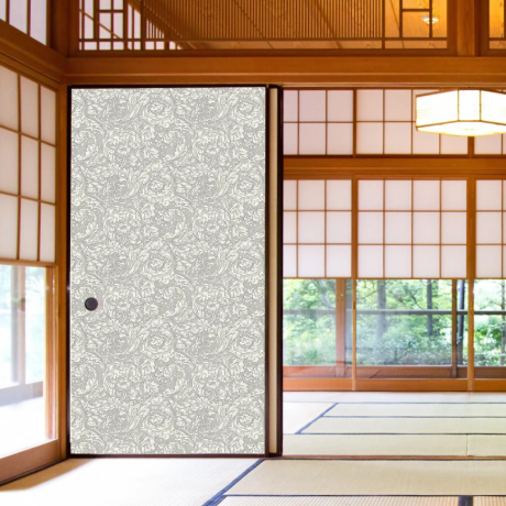 【送料無料】ウィリアムモリス柄 ふすま紙 97cm×2ｍ 2枚 バチュラーズバトン
