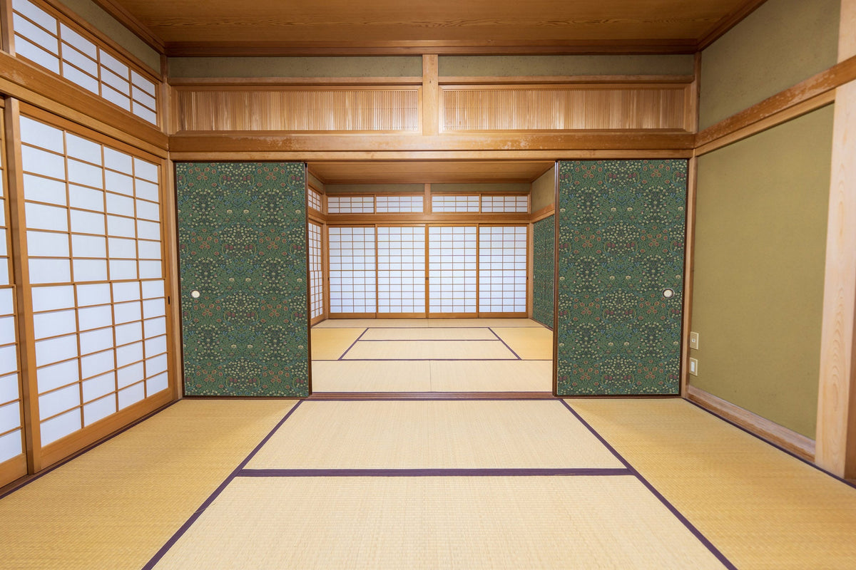 【送料無料】ウィリアムモリス柄 ふすま紙 97cm×2ｍ 2枚 ブラックソーン Blackthorn