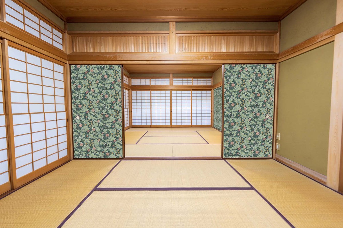 【送料無料】ウィリアムモリス柄 ふすま紙 97cm×2ｍ 2枚 レスター