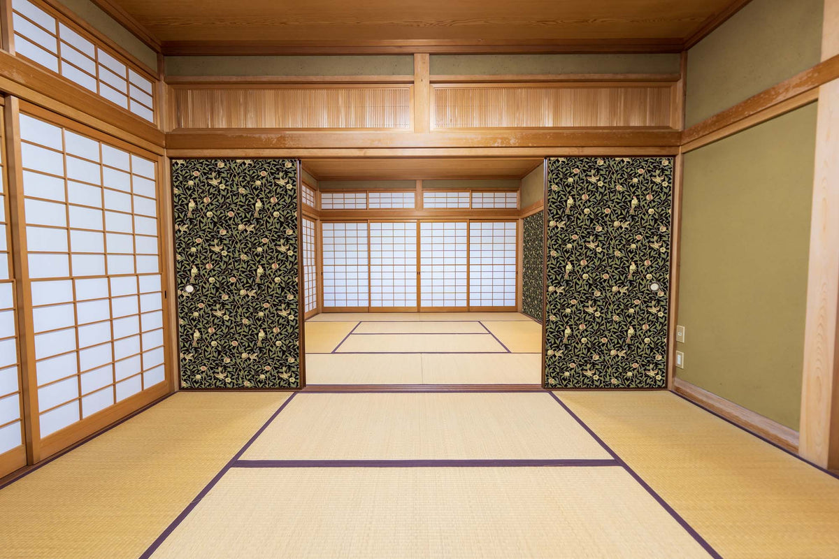 【送料無料】ウィリアムモリス柄 ふすま紙 97cm×2ｍ 2枚 バード＆ポメグラネイト