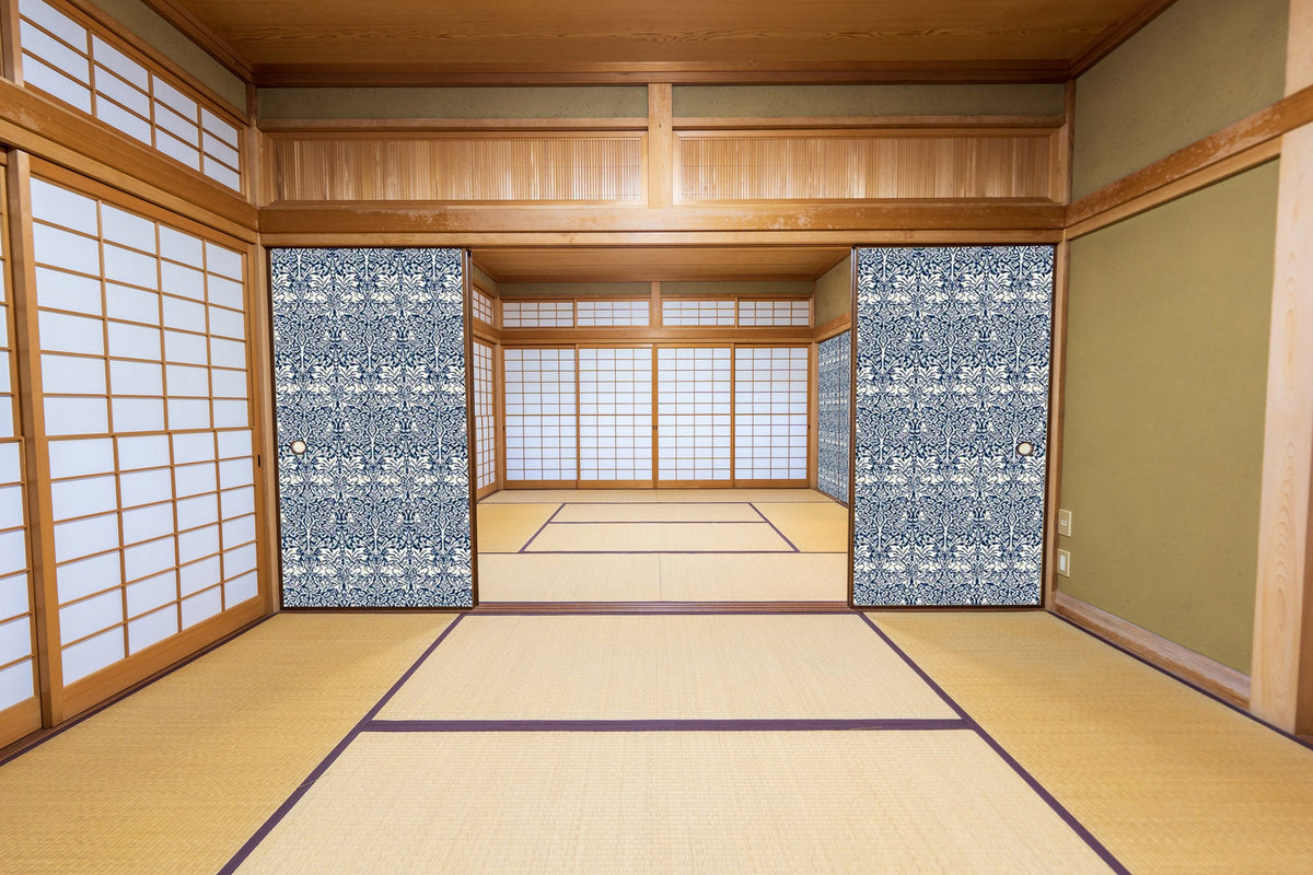 【送料無料】ウィリアムモリス柄 ふすま紙 97cm×2ｍ 2枚 ブレアラビット