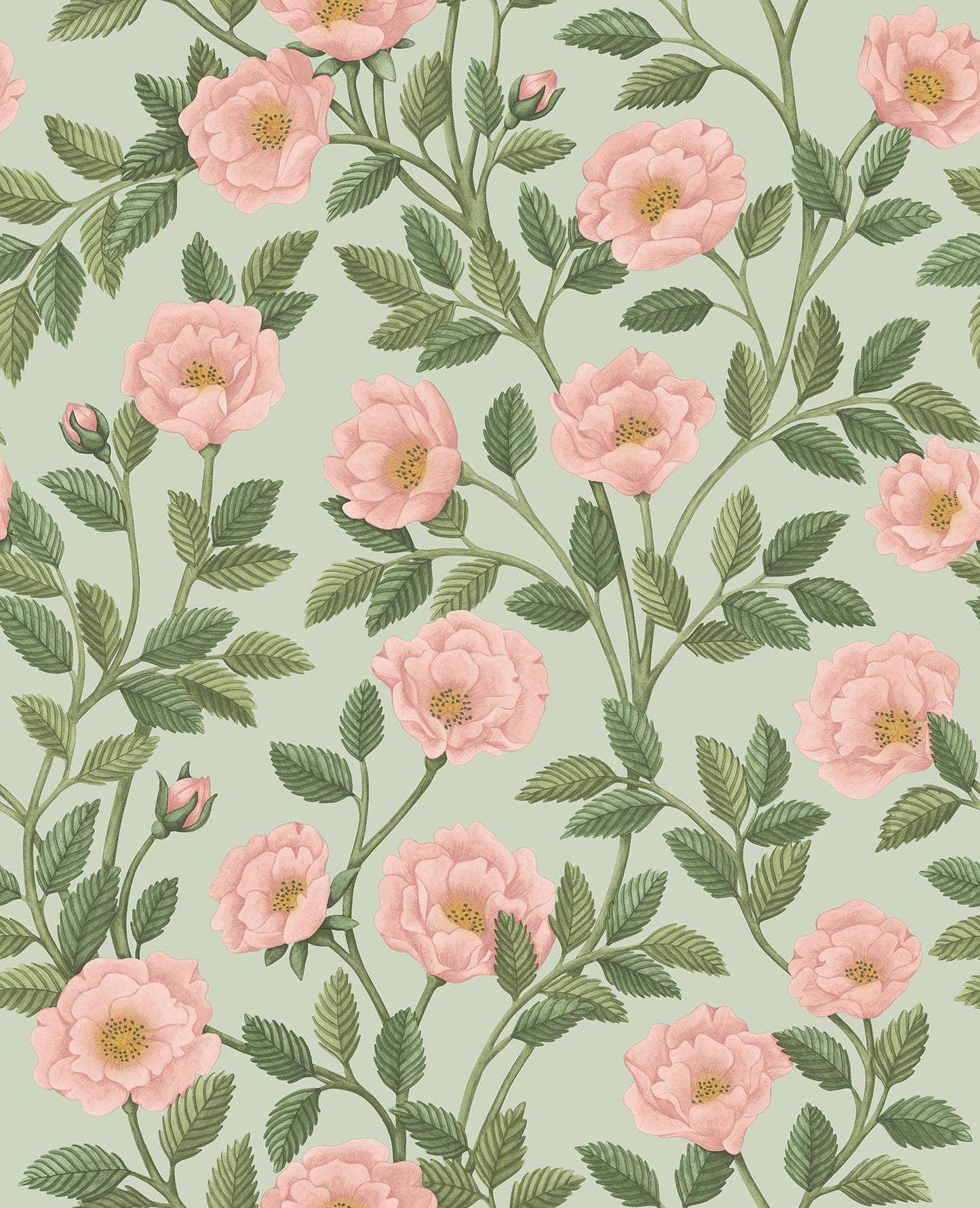 花柄 バラ ツル 優雅 おしゃれ Cole＆Son コール&サン 貼り換え リノベ DIY 自分で 不織布 テシード 短納期