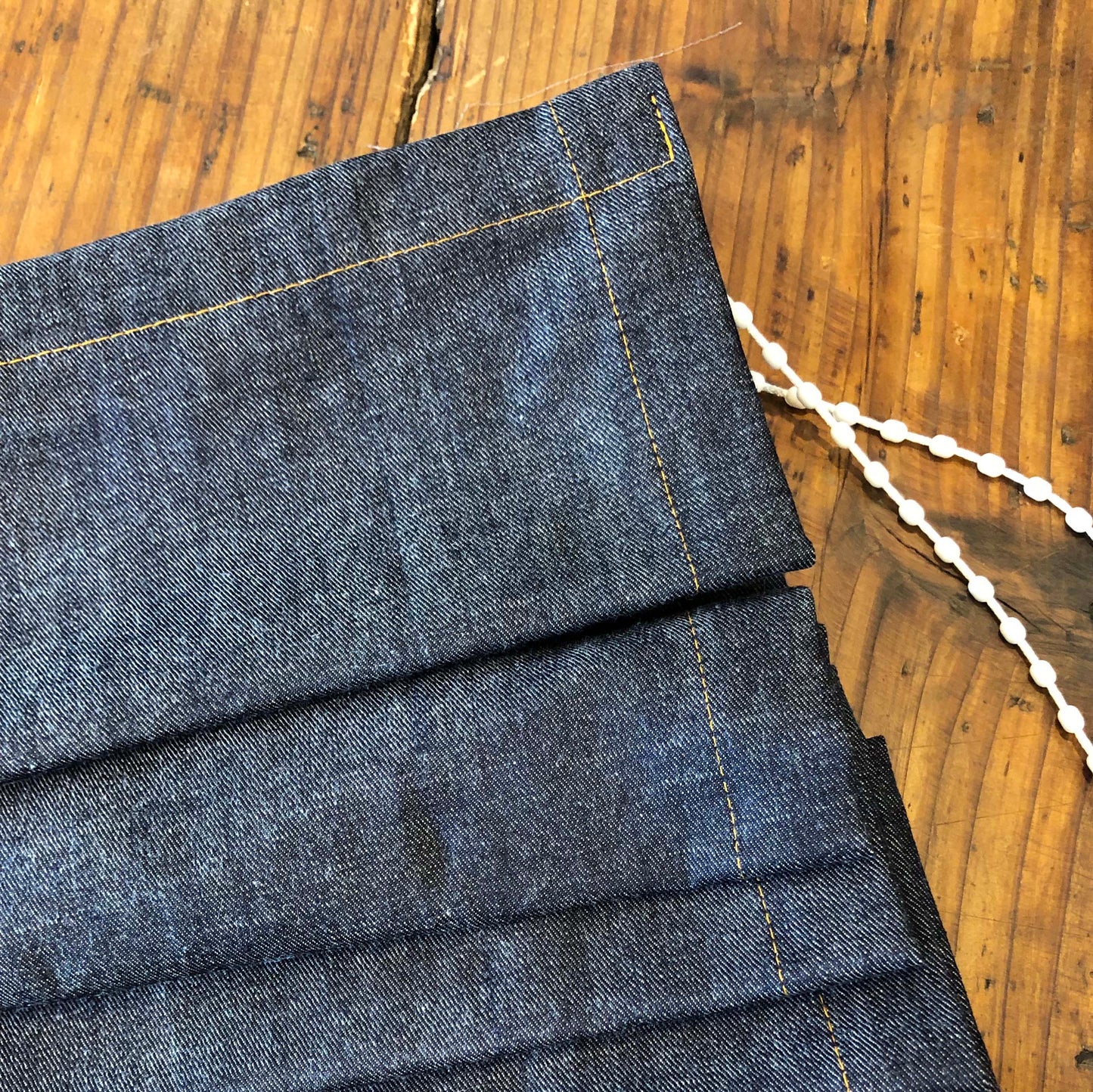 カーテン デニム おしゃれ プレーンシェード インディゴデニム denim  井原 デニム 岡山 本物のデニム 青 ブルー ジーンズ