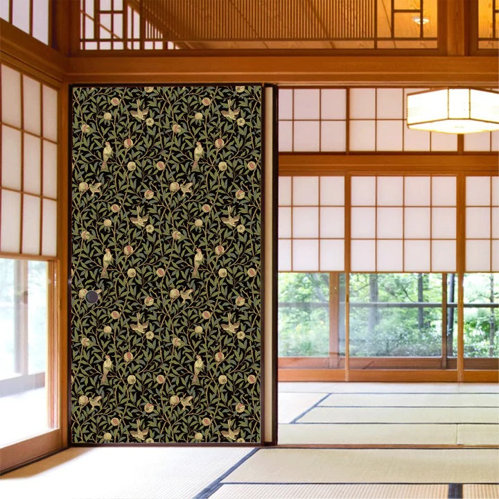 【送料無料】ウィリアムモリス柄 ふすま紙 97cm×2ｍ 2枚 バード＆ポメグラネイト