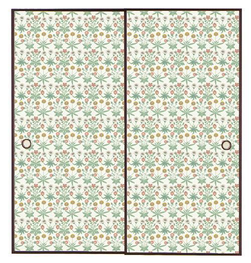 【送料無料】ウィリアムモリス柄 ふすま紙 97cm×2ｍ 2枚 デイジー