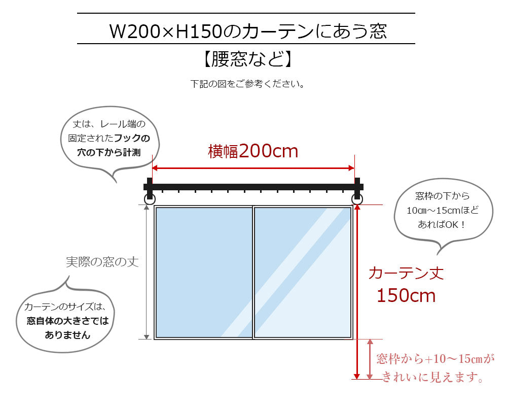 カーテン モリス 裏地なし 横幅100cm×2枚 選べる丈150cm 180cm 200cm 2倍ヒダ