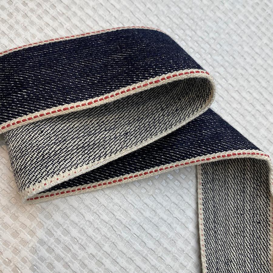 セルヴィッチ デニム リボン 赤耳 手芸 ハンドメイド 40mm幅 50cm単位