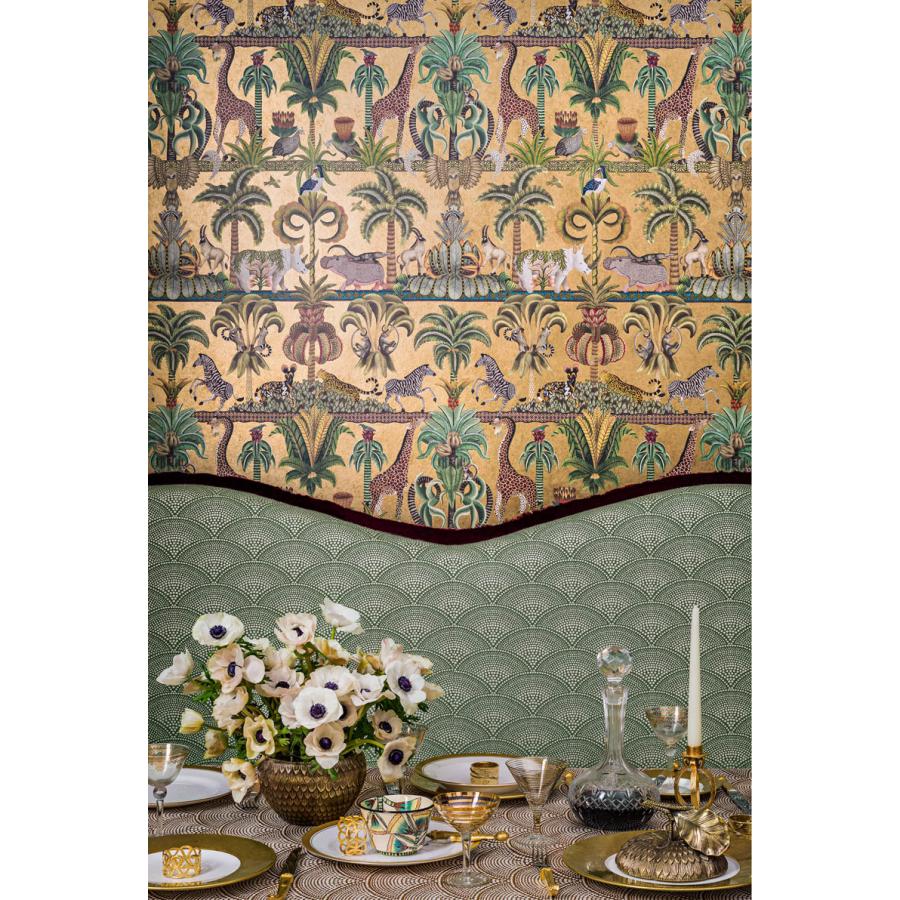 サファリ柄 キリンシ マウマ 野生の王国 植物 アフリカン Cole＆Son コール&サン 貼り換え リノベ DIY 自分で 不織布 テシード 短納期