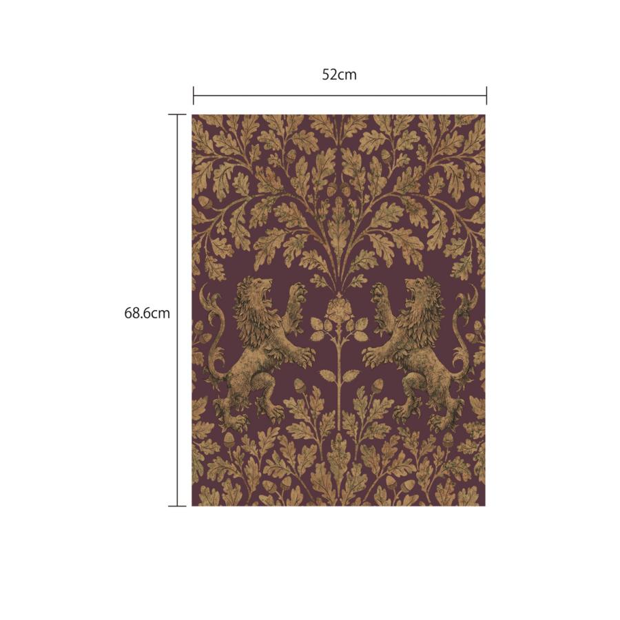 英国王室 ライオン ゴージャス 植物 ホテル Cole＆Son コール&サン 貼り換え リノベ DIY 自分で 不織布 テシード 短納期