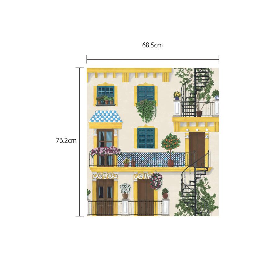 建物柄 スペイン コンドミニアム 集合住宅 アンダルシア Cole＆Son コールアンドサン 貼り換え リノベ DIY 自分で 不織布 テシード 短納期