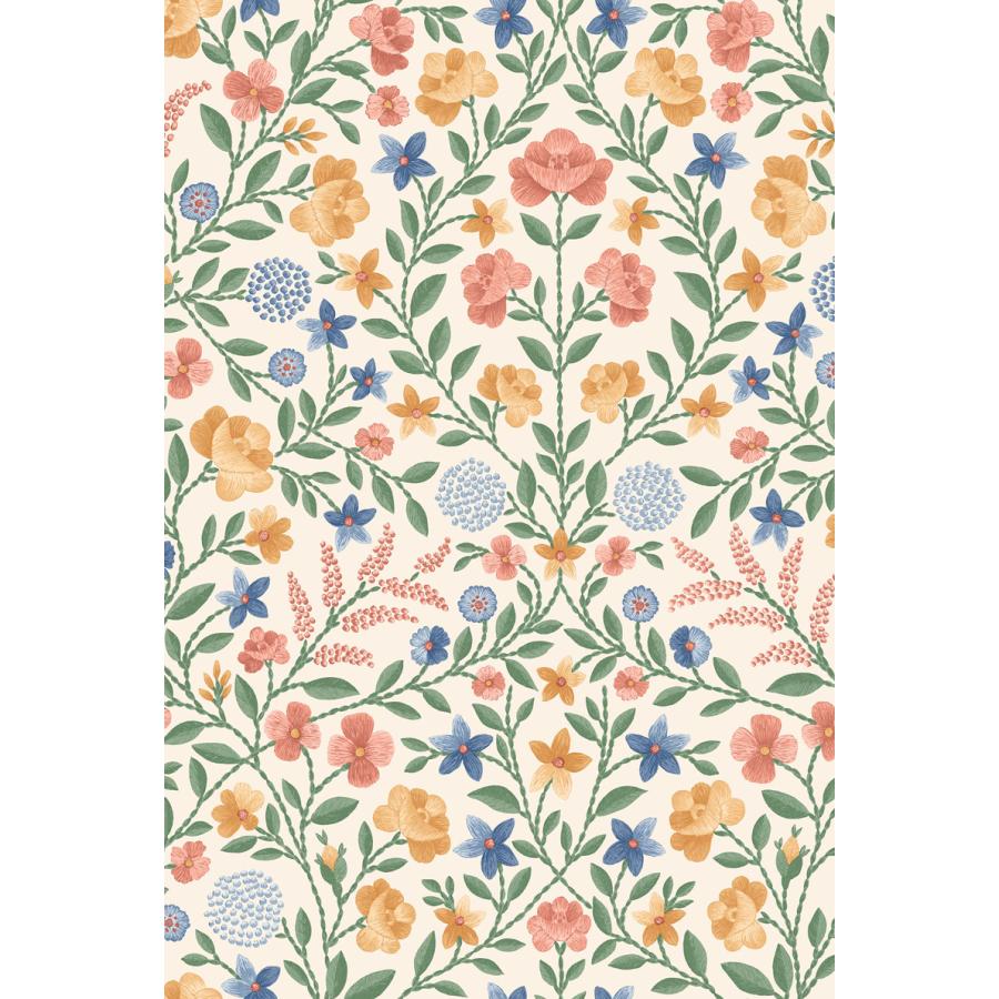花柄 刺繍風 小花柄 19世紀のドレス かわいい Cole＆Son コール&サン 貼り換え リノベ DIY 自分で 不織布 テシード 短納期