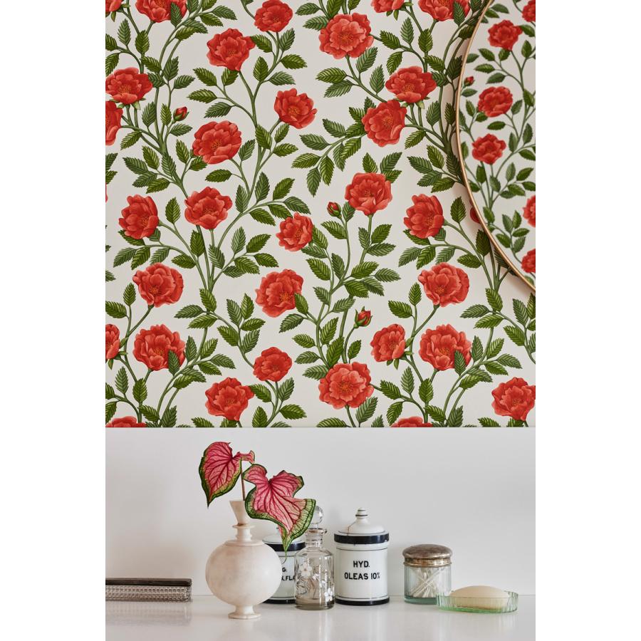 花柄 バラ ツル 優雅 おしゃれ Cole＆Son コール&サン 貼り換え リノベ DIY 自分で 不織布 テシード 短納期