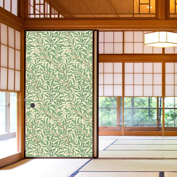 水で貼れる　ふすま紙　襖　ウィローボウ