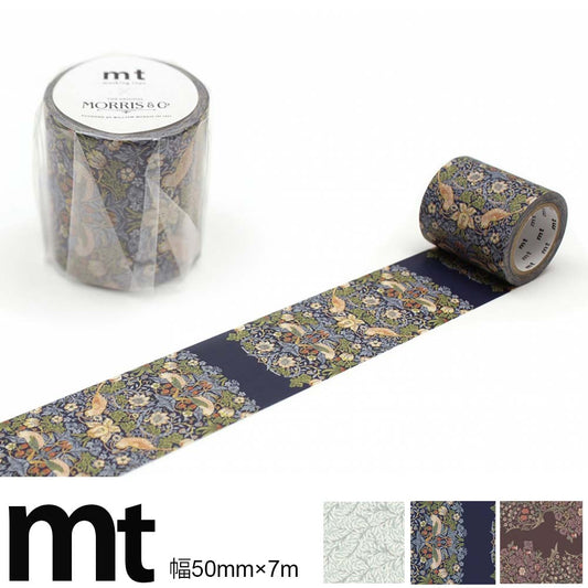 カモ井加工紙 マスキングテープ  mt ウィリアム・モリスデザイン 幅50mm×7m　