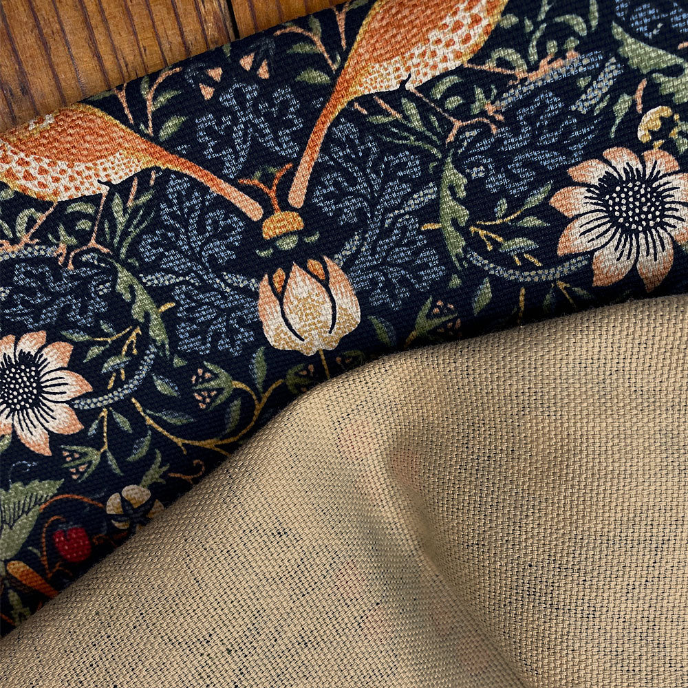 生地 オックス 布 いちご泥棒 Strawberry Thief 1m単位