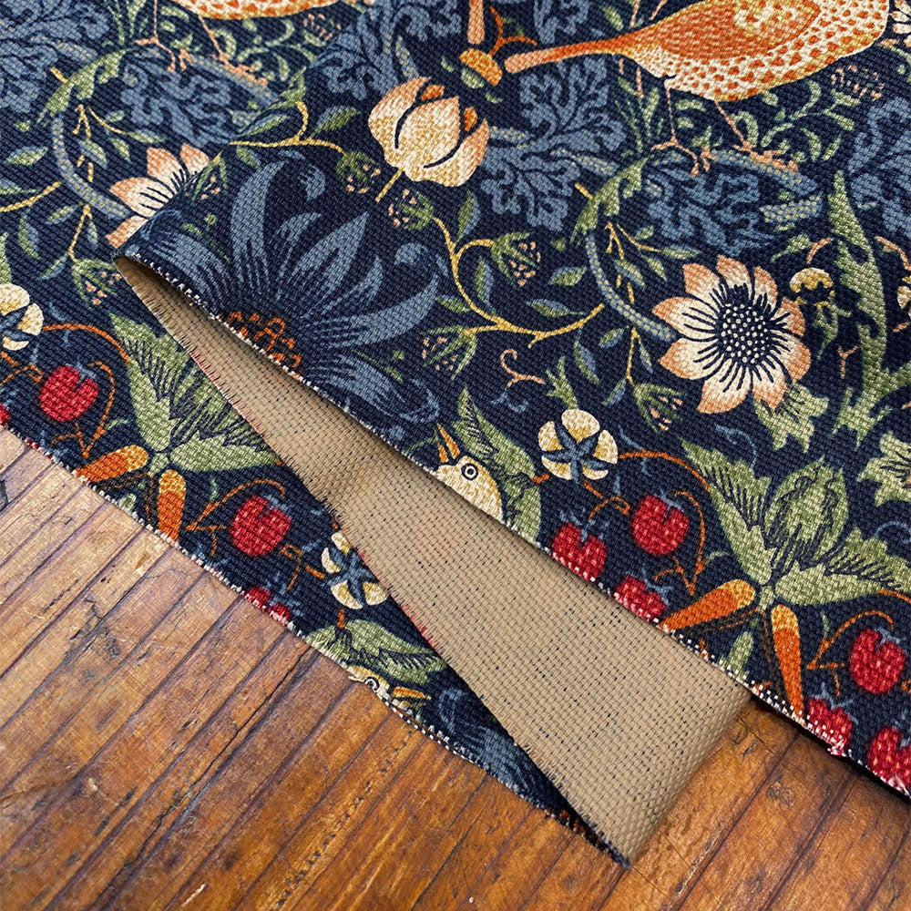 生地 オックス 布 いちご泥棒 Strawberry Thief 1m単位