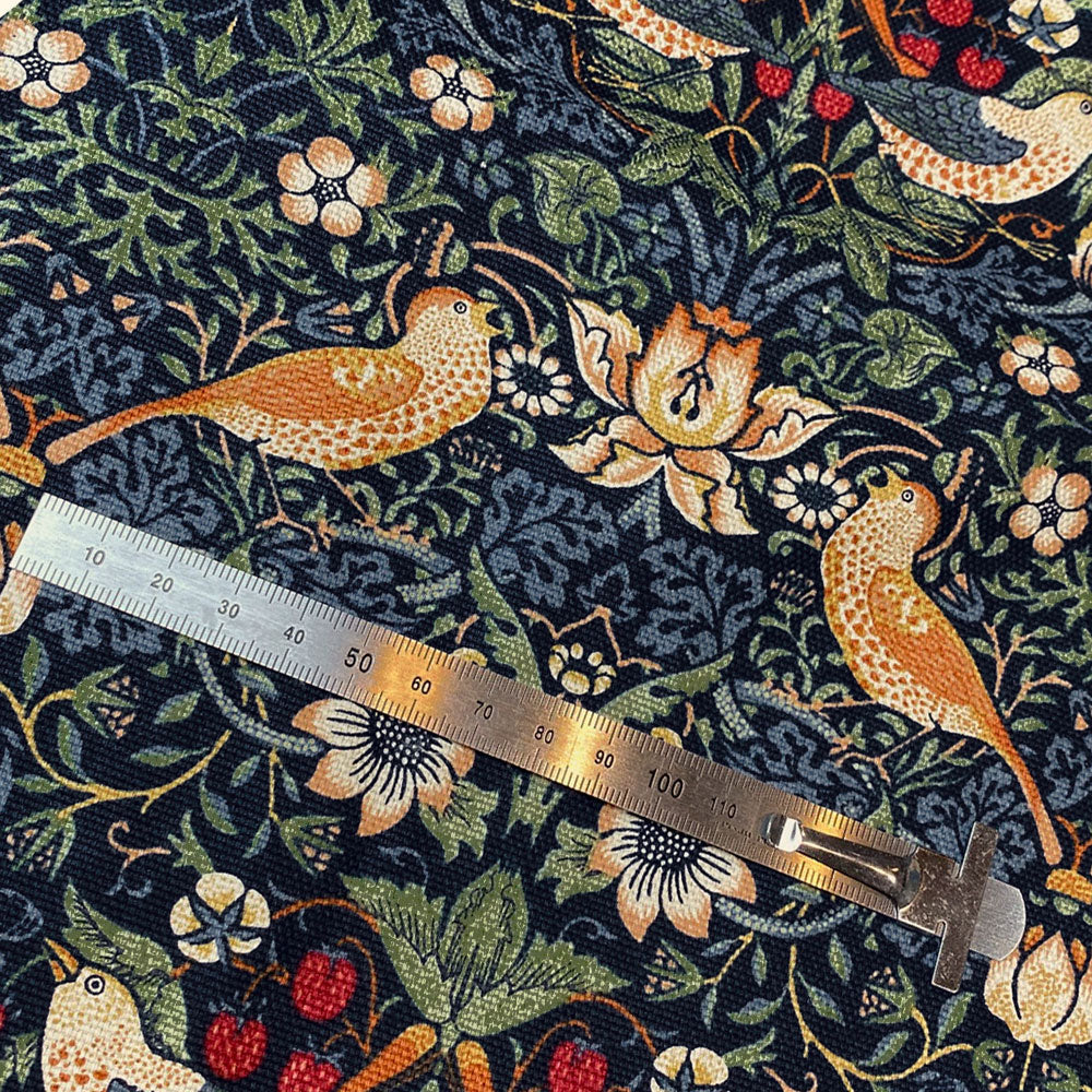 生地 オックス 布 いちご泥棒 Strawberry Thief 1m単位