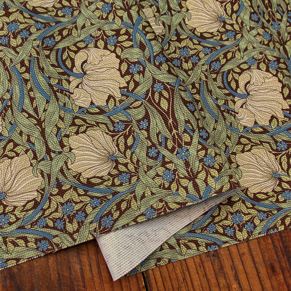 生地 オックス 布 ピンパーネル ピンパネル ブラウン ルリハコベ 1m単位