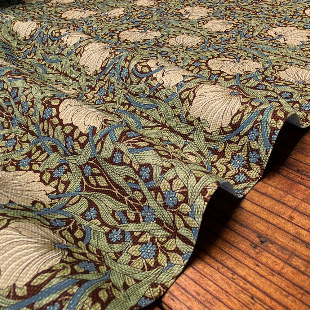 生地 オックス 布 ピンパーネル ピンパネル ブラウン ルリハコベ 1m単位