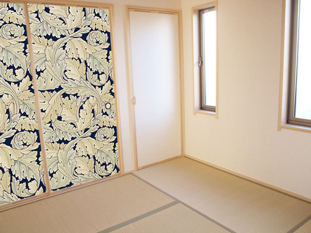 【送料無料】ウィリアムモリス柄 ふすま紙 97cm×2ｍ 2枚 アカンサス