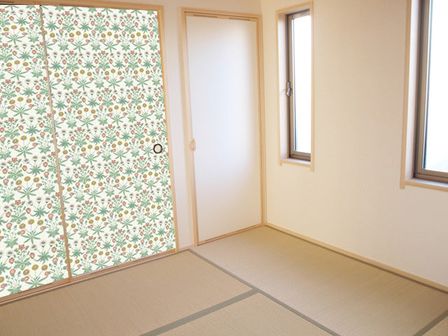 【送料無料】ウィリアムモリス柄 ふすま紙 97cm×2ｍ 2枚 デイジー