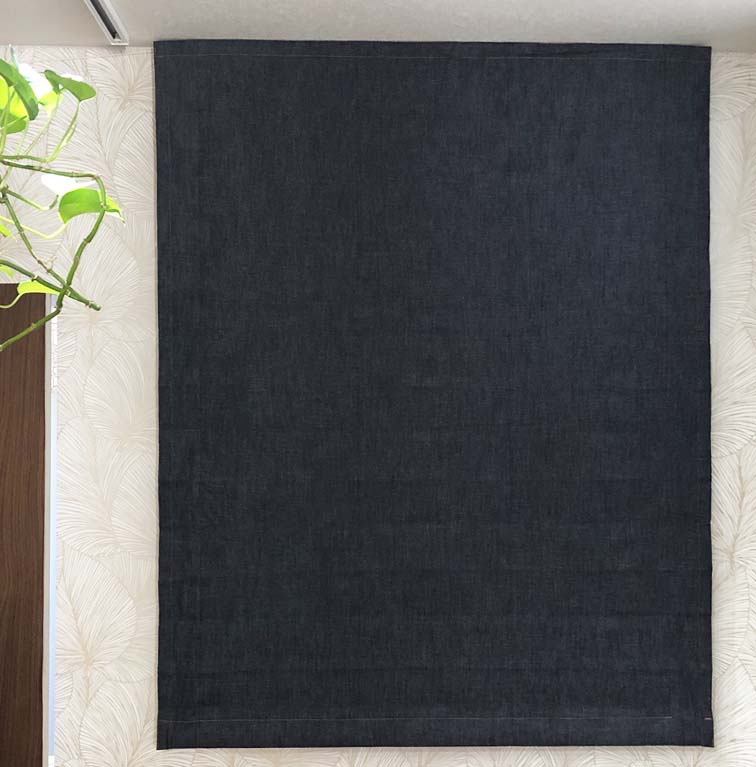 カーテン デニム おしゃれ プレーンシェード インディゴデニム denim  井原 デニム 岡山 本物のデニム 青 ブルー ジーンズ