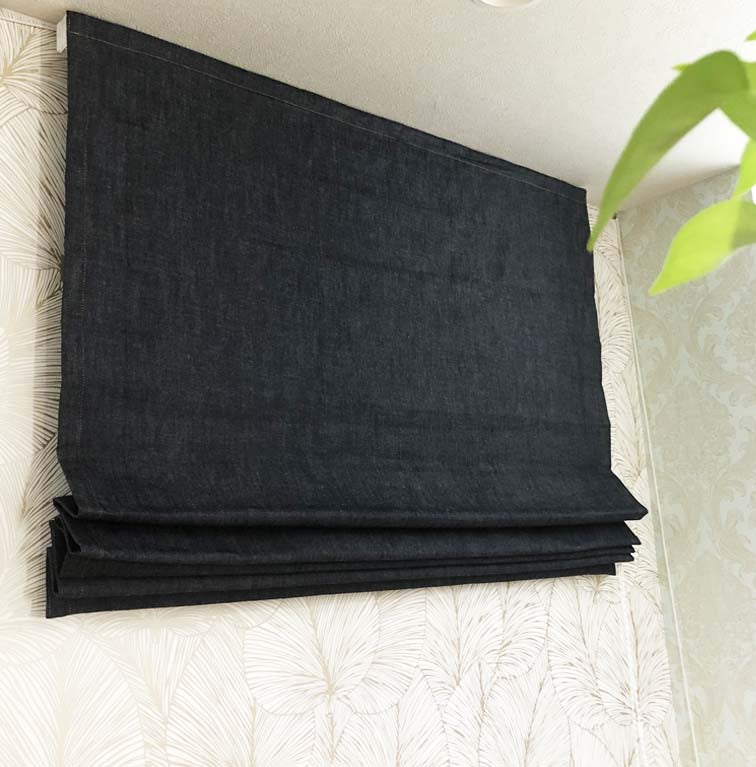 カーテン デニム おしゃれ プレーンシェード インディゴデニム denim  井原 デニム 岡山 本物のデニム 青 ブルー ジーンズ