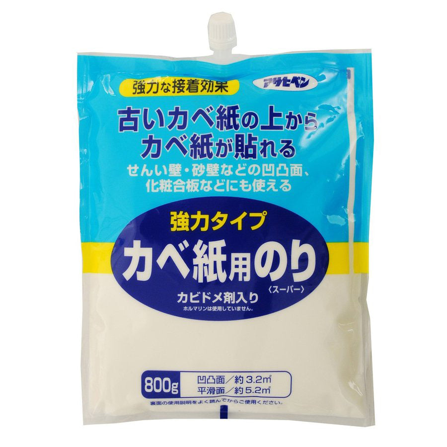 強力タイプ壁紙用のり　800g　アサヒペン