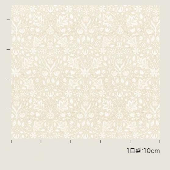 壁紙 サンゲツ モリス クロニクルズ 10ｍ単位 ウィリアム モリス クロス トリプルネット 花 ざくろ ボタニカル柄 国産 DIY 自分で